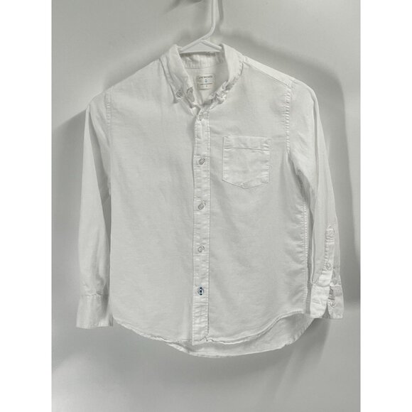 Crew Cuts Bundle of 3 Collared Shirts Long Sleeve Solid Check Plaid Blue Sz 8 - Picture 2 of 8